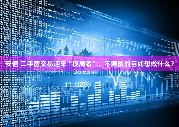 安信 二手房交易迎来“搅局者”，不颠覆的自如想做什么？